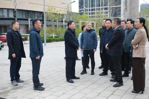 历下区领导调研济南中央商务区建设发展情况